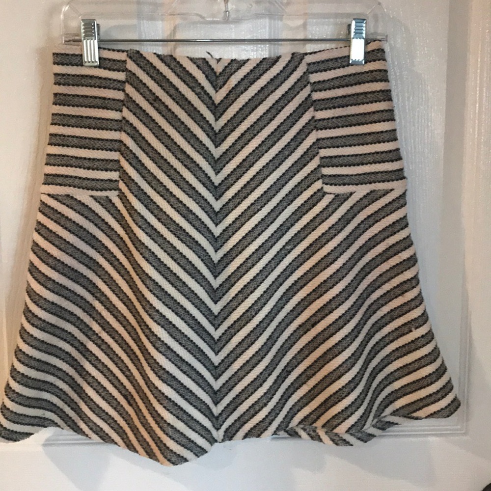 LOFT black white work skirt